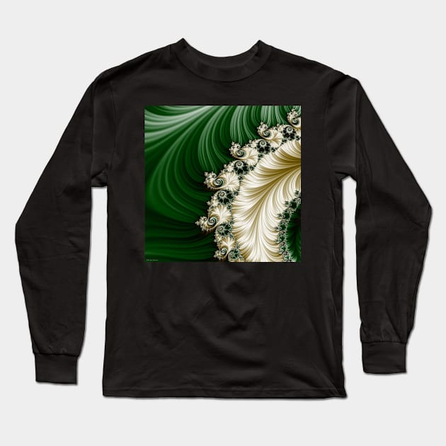 Fabulous Fractal |  Mozart&#39;s Feather Long Sleeve T-Shirt by machare